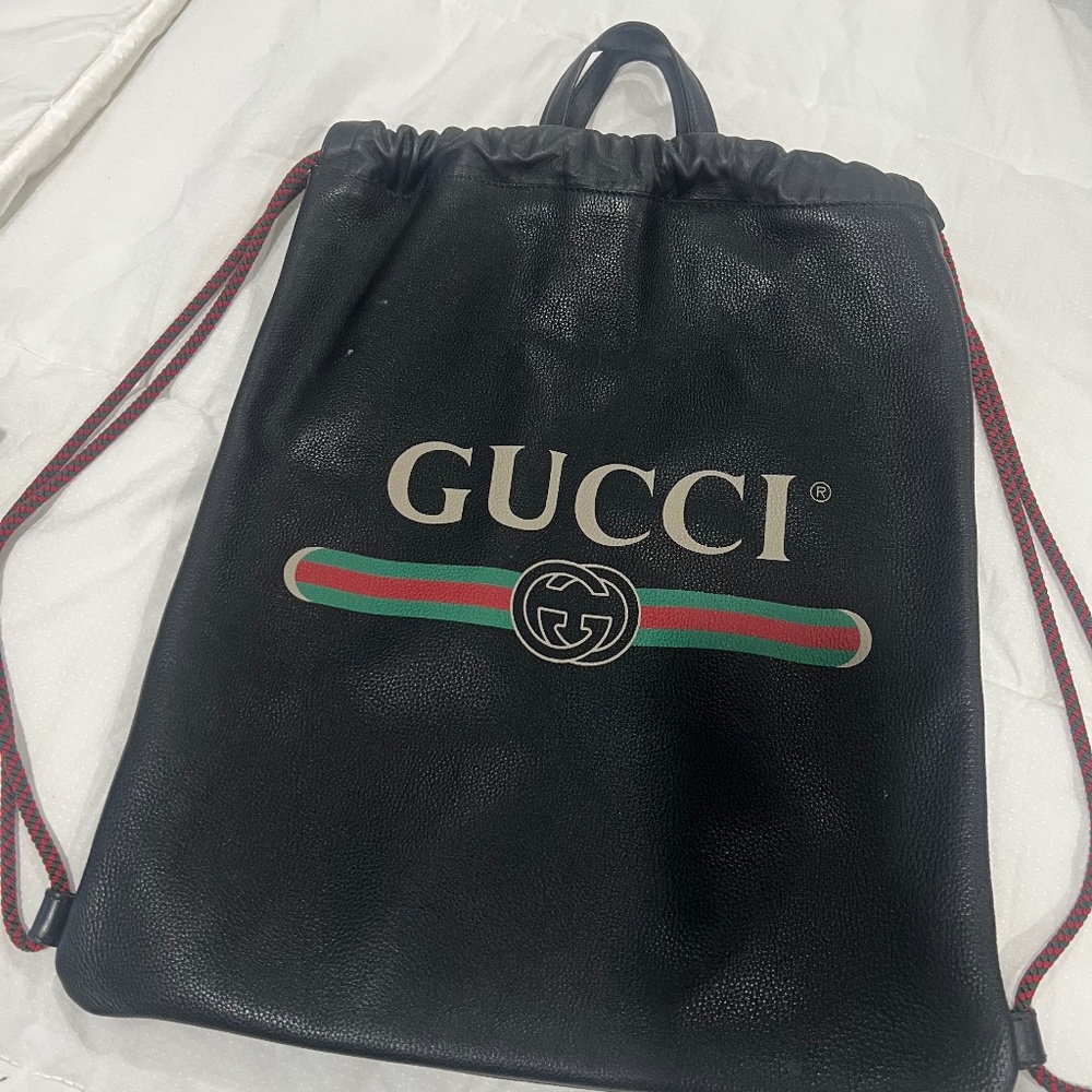 Authentic Gucci Drawstring backpack - image 1